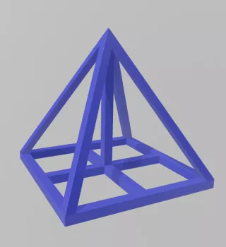 Entdeckendes: Kantenmodell Pyramide 1 — Pythagoras (zip-Datei)