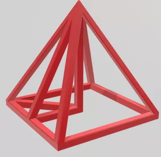 Entdeckendes: Kantenmodell Pyramide 2 — Pythagoras (zip-Datei)