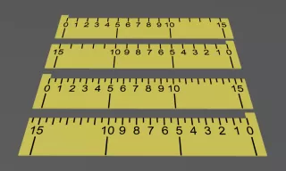 Entdeckendes: Lineal (15 cm) (zip-Datei)