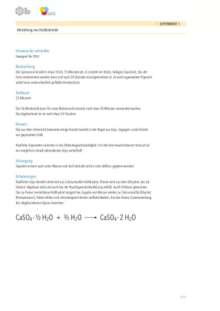 Unterrichtsplanung: Lacke, Farben und Druckfarben - Was das Leben bunt macht: Experimente mit didaktischen Hinweisen