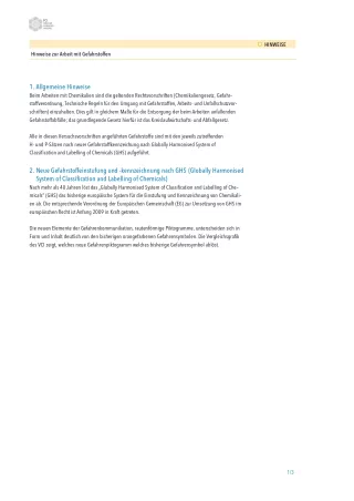 Infografik: Chemie und Energie: Hinweise zur Arbeit mit Gefahrstoffen