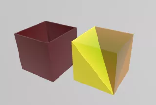 Entdeckendes: derivation volume of the pyramid (stl-Datei)