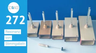 Video: Resonanz von Stimmgabeln I