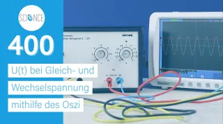 Video: U(t) bei Gleich- und Wechselspannung mithilfe des Oszi