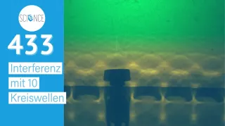Video: Wasserwelle | Interferenz mit 10 Kreiswellen