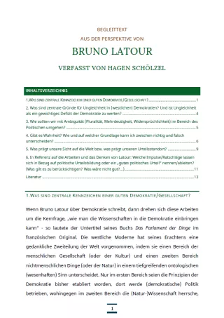 Text: Medienpaket 5 | Gute Demokratie | Autorentexte - Bruno Latour