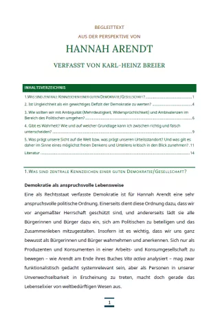 Text: Medienpaket 5 | Gute Demokratie | Autorentexte - Hannah Arendt