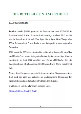 Sonstiges: TWIND Politische Bildung | Die Beteiligten am Projekt | Liste der Illustratoren