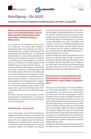 Fallstudie: Beteiligung - für ALLE! | Dossier