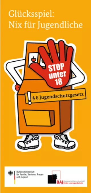 Flyer: Glücksspiel: Nix für Jugendliche