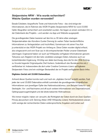 Entdeckendes: Modul Q: Quellen: Rekonstruktion historischer Sachverhalte