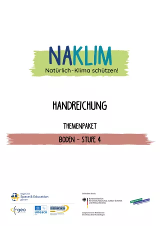Unterrichtsbaustein: Themenpaket Boden | Stufe 4