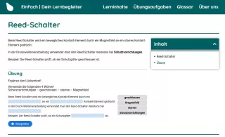 Webseite: Reed-Schalter
