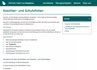 Webseite: Kaschier- und Schutzfolien