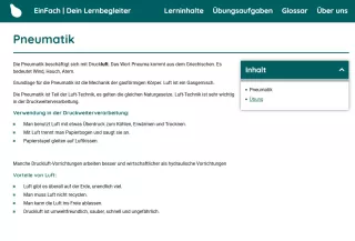 Webseite: Pneumatik in der Druckweiterverarbeitung