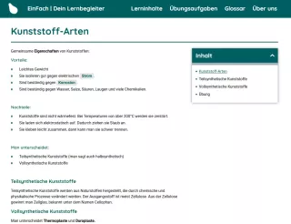 Webseite: Kunststoff-Arten