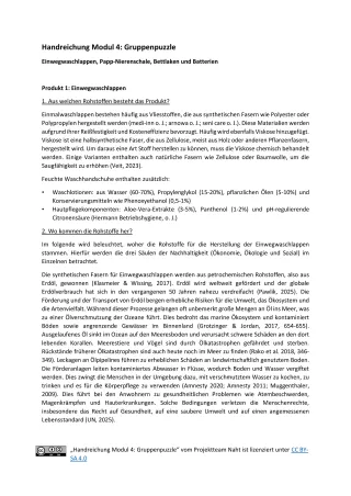 Handreichung: Handreichung Modul 4: Gruppenpuzzle