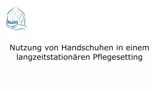 Bild: Rohmaterial "Nutzung von Hanschuhen in einem langzeitstationären Pflegesetting" (ZIP-Datei)