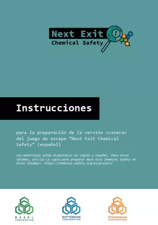 Webseite: Next Exit Chemical Safety | DIY-Version (spanisch)