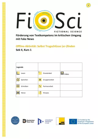 Arbeitsblatt: Selbst Trugschlüsse (er-)finden Sek II