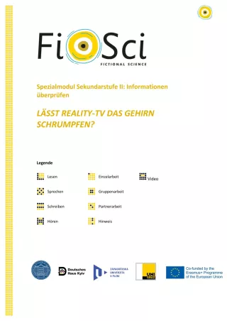 Arbeitsblatt: Informationen überprüfen | „Lässt Reality-TC das Gehirn schrumpfen?“