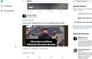Video: Ukraine-Krieg und Falschinformationen auf Social Media | Videobeispiel 3 "Lebendige Tote"