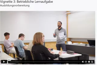 Webseite: Förderbezogene Diagnostik / förderbezogenes Diagnostizieren in heterogenen Klassen: Videovignette 3: Betriebliche Lernaufgabe | Ausbildungsvorbereitung