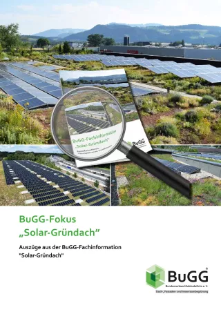 Broschuere: BuGG-Fokus: Solar-Gründach