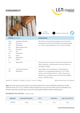 Sonstiges: #easyfoodbw | Rezept Eiweißbrot
