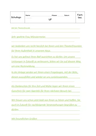 Unterrichtsbaustein: 13.1 Follow-up (Lösung)