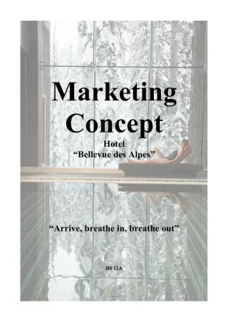 Unterrichtsbaustein: 9.2 Marketingkonzept Schülerbeispiel englisch