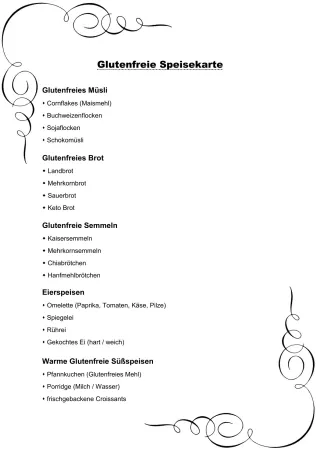 Unterrichtsbaustein: 12.1 Glutenfreie Speisekarte
