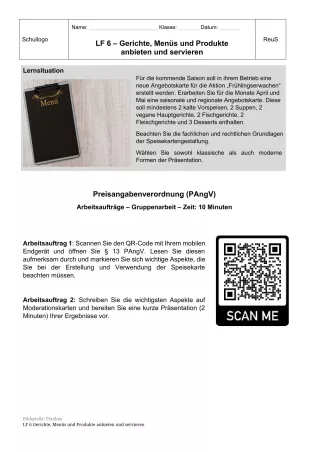 Unterrichtsbaustein: 6.1 Gruppe 4: Preisangabenverordnung