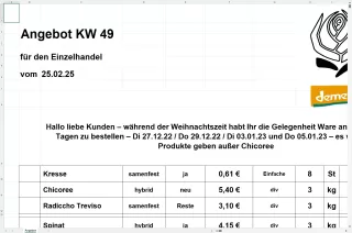 Unterrichtsbaustein: 3.1 Einzelhandelsangebot KW 49