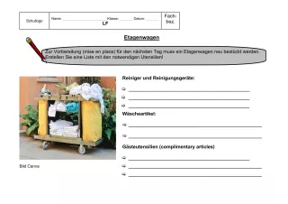 Unterrichtsbaustein: 8.1 Etagenwagen
