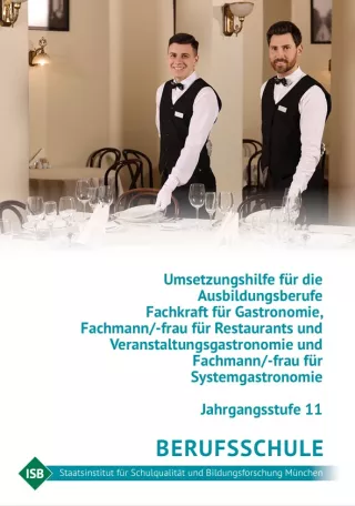 Handreichung: Umsetzungshilfe Gastronomieberufe Jahrgangsstufe 11
