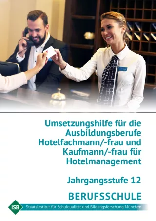 Handreichung: Umsetzungshilfe Hotelberufe Jahrgangsstufe 12