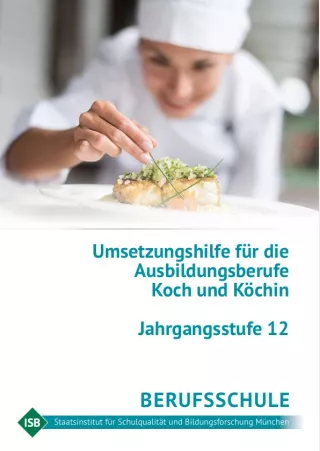 Handreichung: Umsetzungshilfe Küchenberufe Jahrgangsstufe 12