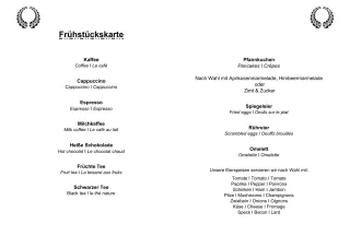 Unterrichtsbaustein: 12.1 Frühstückskarte deutsch