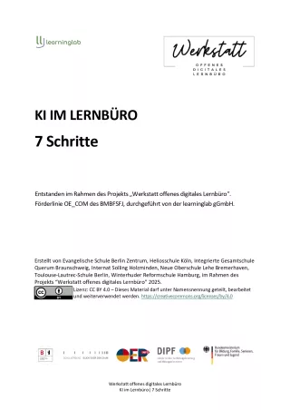 Handreichung: KI im Lernbüro - 7 Schritte