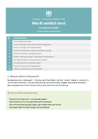 Veranschaulichung: Wie KI wirklich lernt | Das Märchen-Modell