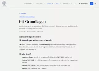 Webseite: Git-Grundlagen