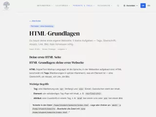 Webseite: HTML-Grundlagen