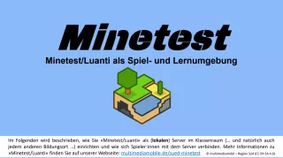 Anleitung: »Minetest« (Luanti) – lokalen Server aufsetzen
