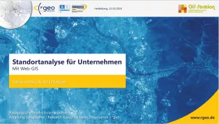 Presentation: Präsentation: Standortanalyse für Unternehmen mit Web-GIS
