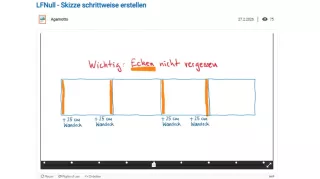 Interaktion: Skizze schrittweise erstellen