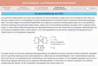 Webseite: Gyratorschaltung mit NIC