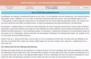 Webseite: Die CCIR-Fernsehbildnorm