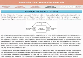 Webseite: Grundlagen zur Signalrückkopplung