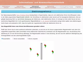 Webseite: Elektromagnetismus